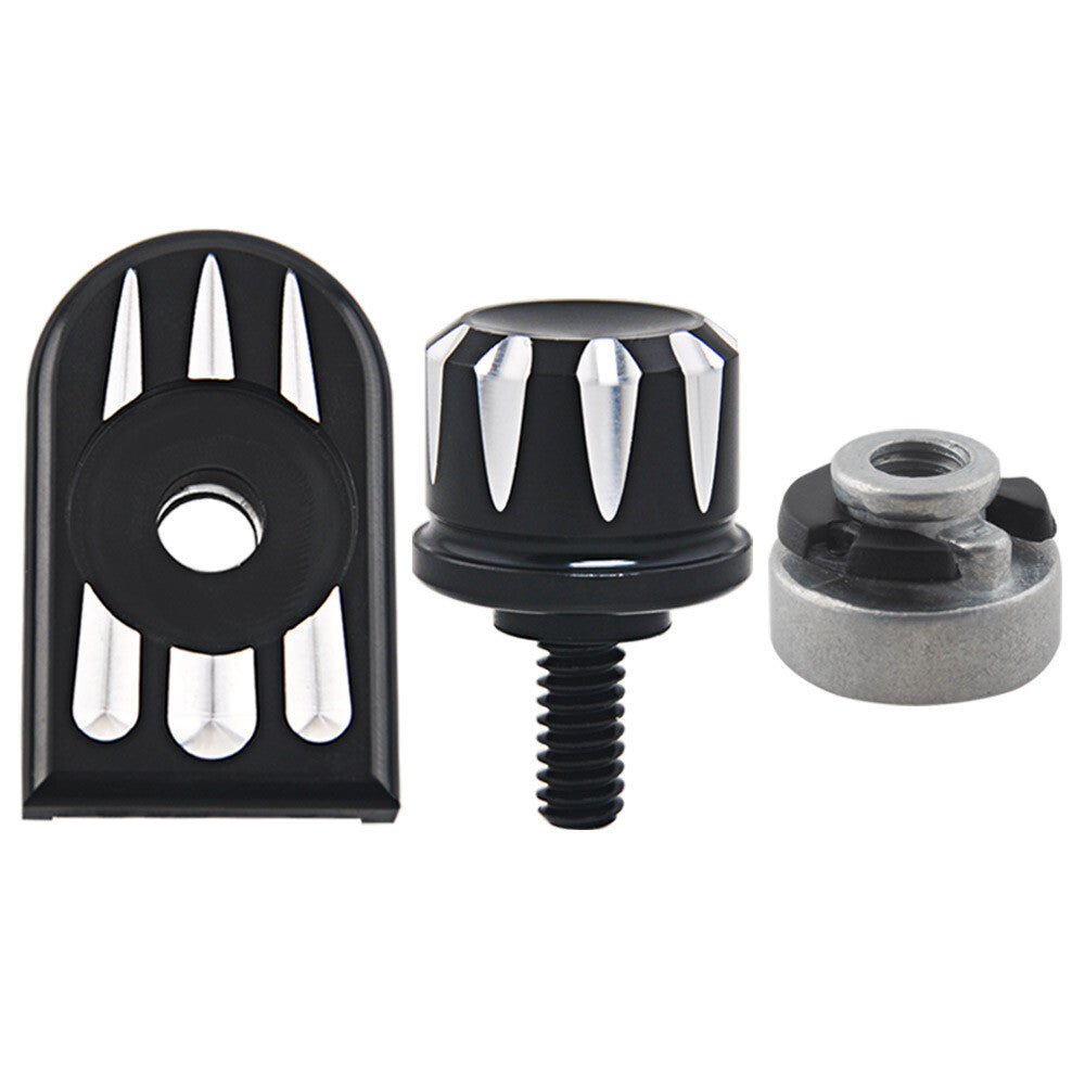 CNC for Seat Bolt Screw Mounting Tool Cover Nut Kit for Harley Road Glide 1996-up- n
