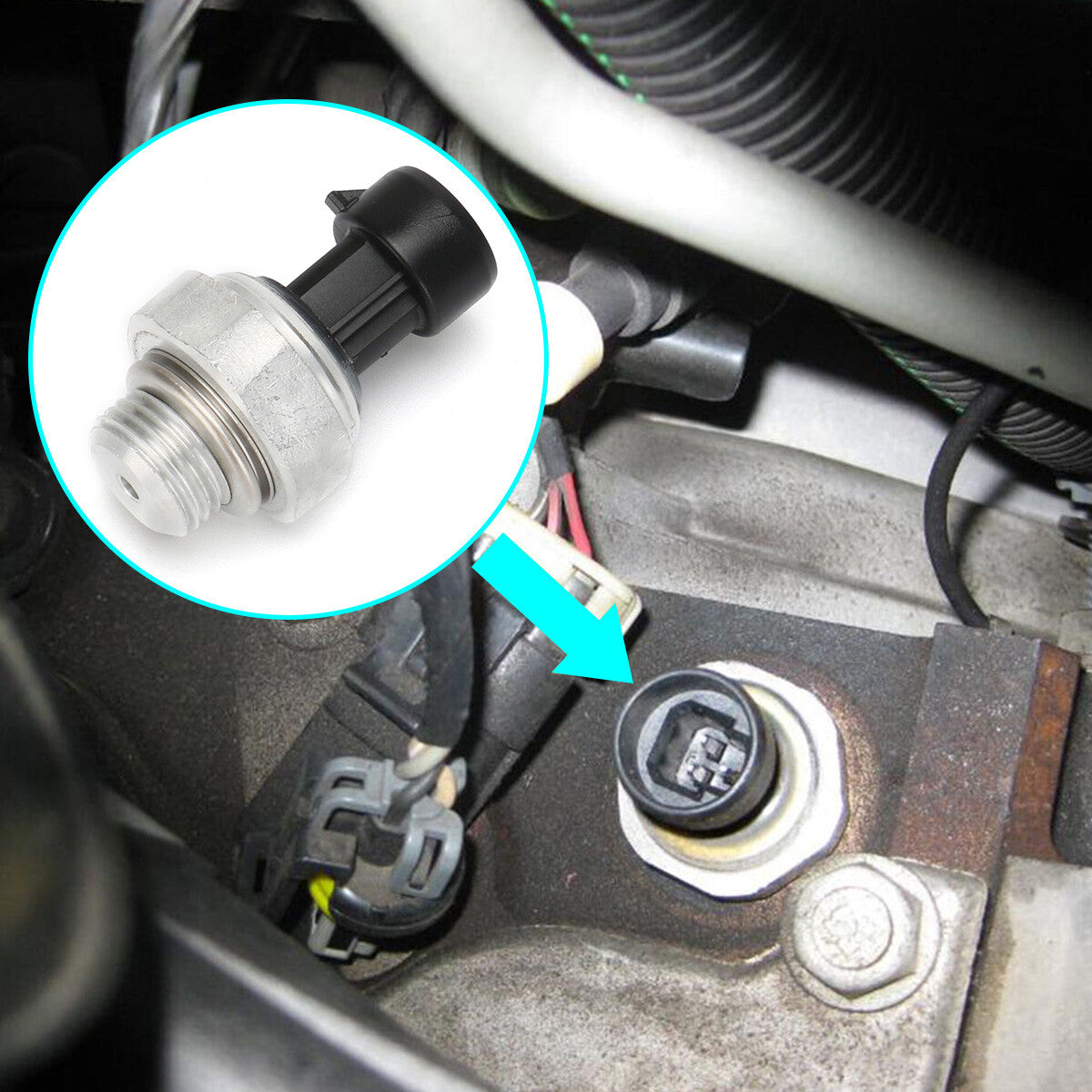 Oil pressure sensor switch with connector suitable for Silverado 1500 2500 (2003-08-) n