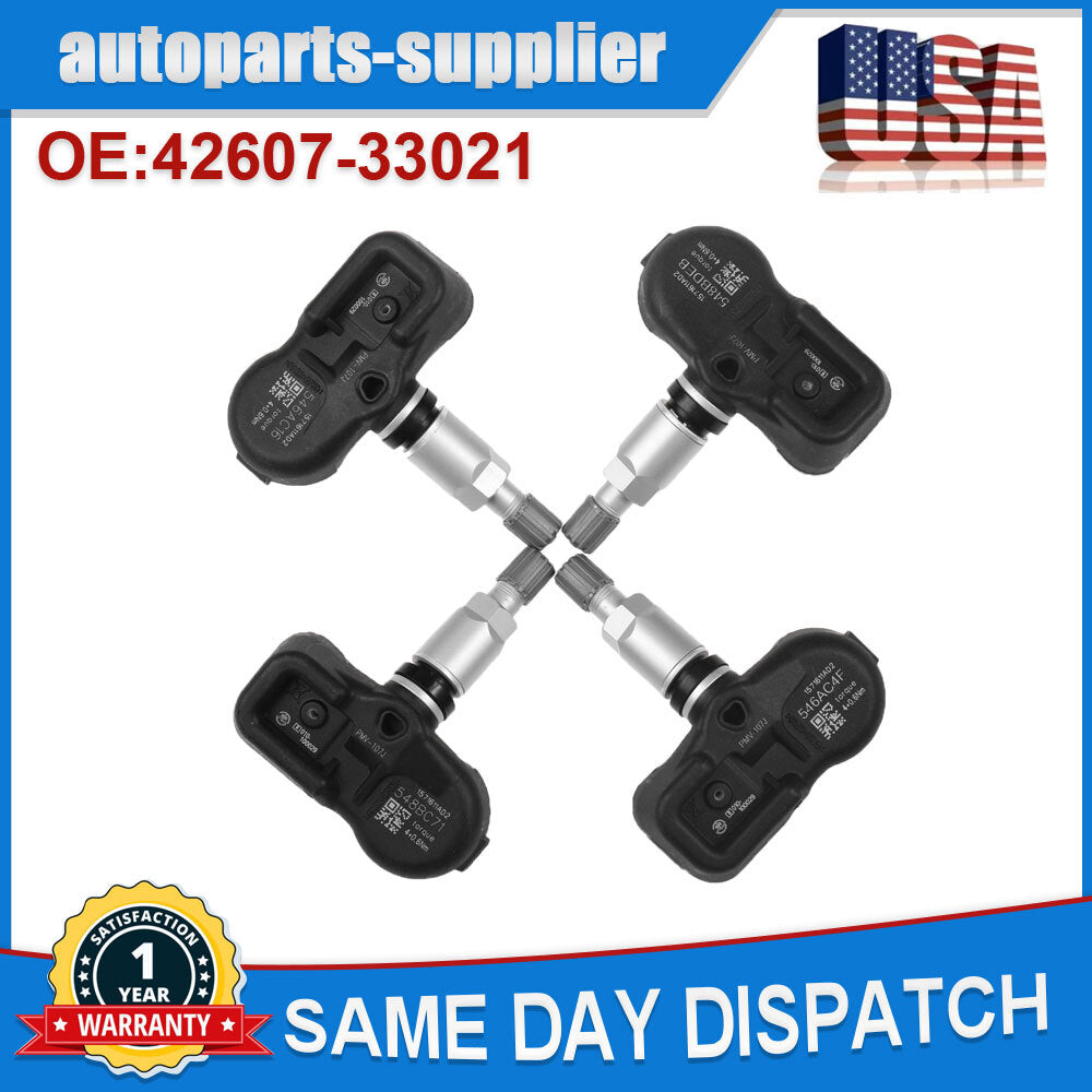 4-pack TPMS tire pressure sensor 42607-33021 PMV-107J for Toyota for Scion and for Lexus