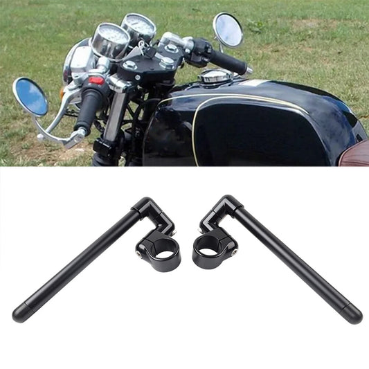 Cafe Racer Bars 7/8 Motorcycle Universal Clip-On Handlebar Fork Tube 46MM
