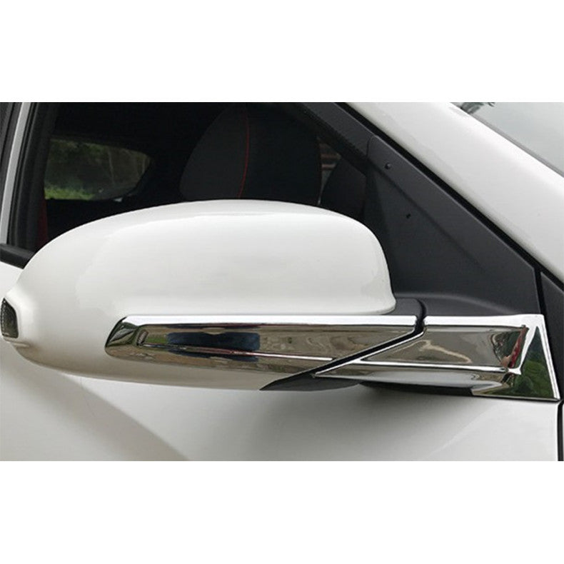 for Hyundai Kona 2018-2022 Chrome Exterior Rear View Mirror Strip Cover Trim 4x
