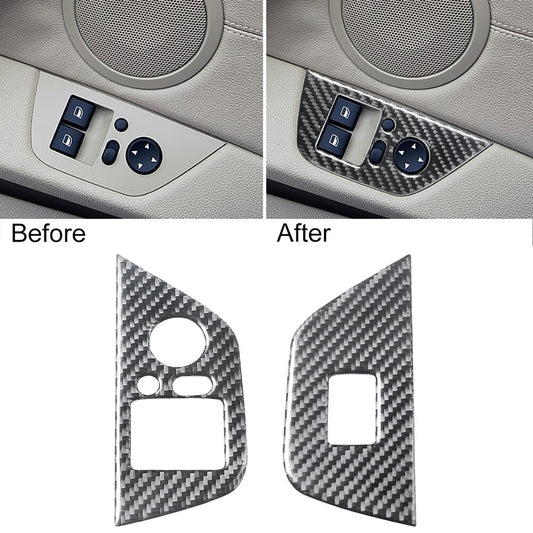 2-Pack Carbon Fiber Powered Window Sticker Decoration Type A for BMW Z4 E85