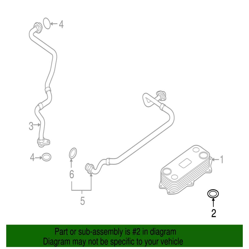 N90958101 Engine Oil Cooler Gasket for Audi S6 C6 S8 D3 V10 Q