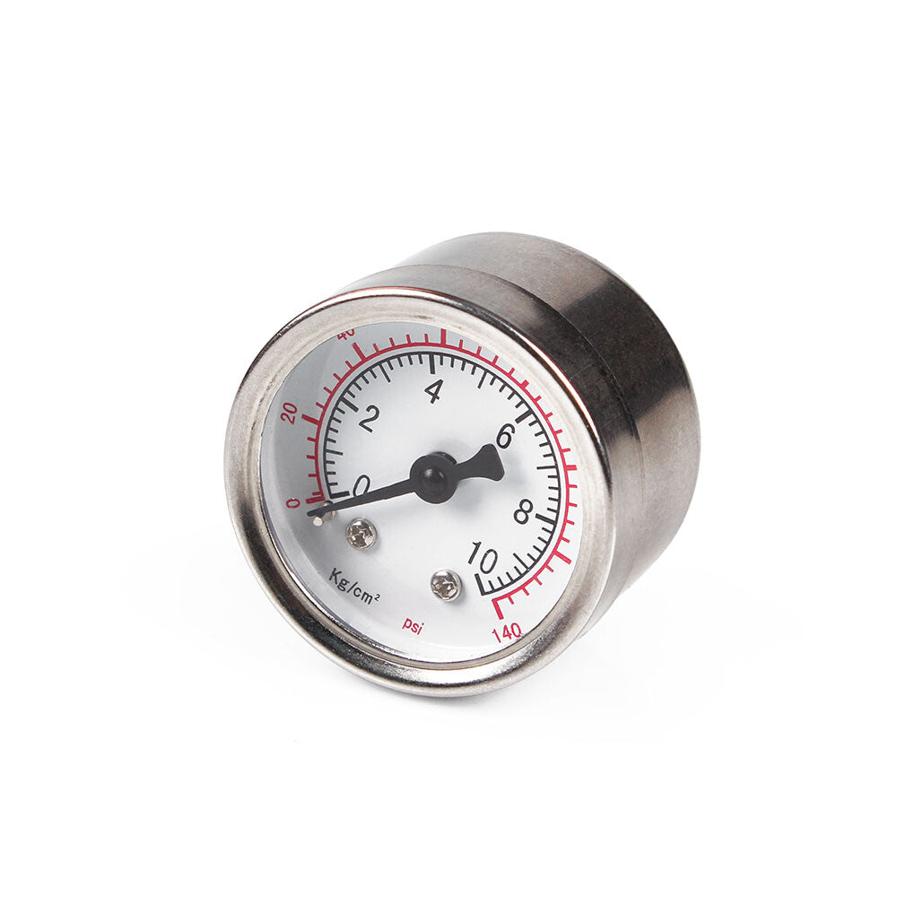 1/8 NPT Fuel Pressure Gauge 0-140 Psi Gauge Fuel Gauge Silver Q