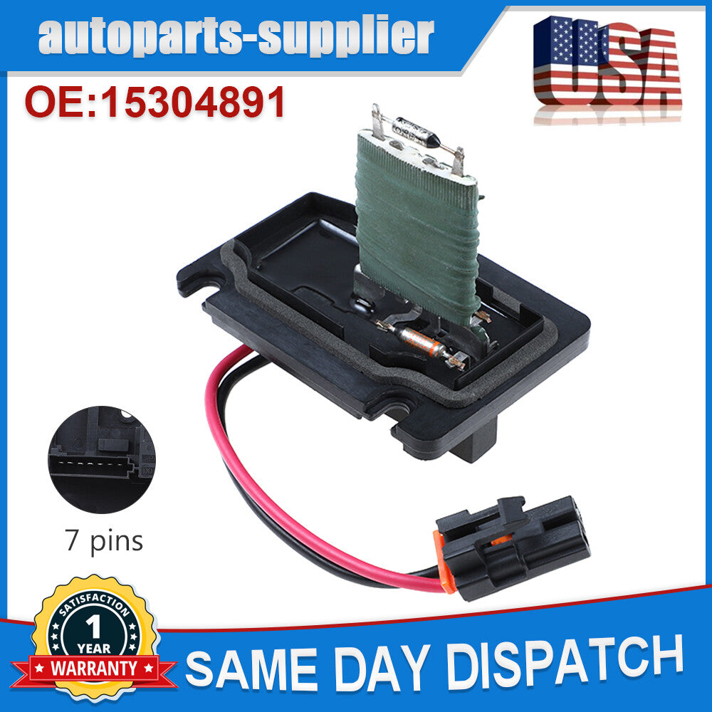 HVAC hair dryer motor resistor 15304891 suitable for Chevrolet Impala, for Oldsmobile , for Pontiac , and for Buick .