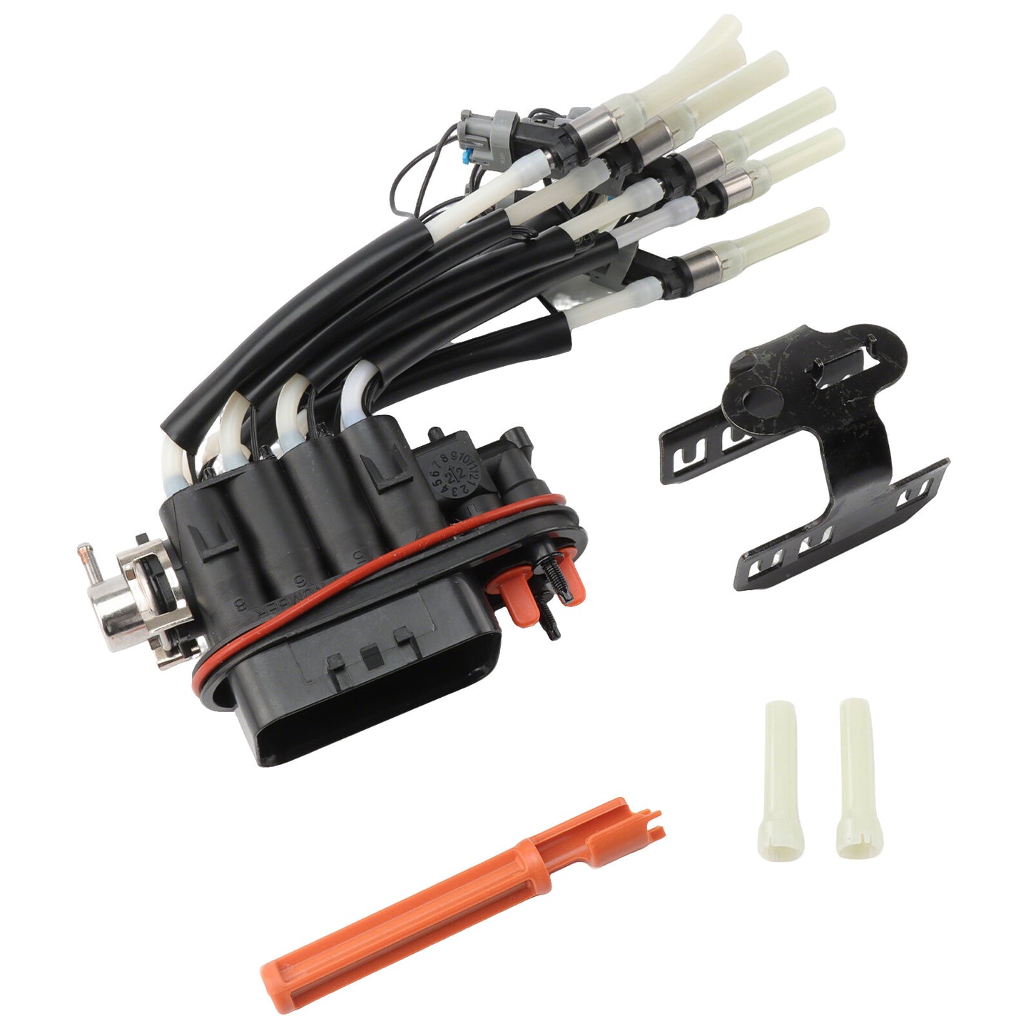 Fit for Chevy for GMC Pickup Truck V8 8-Port Spider Fuel Injector w/Retaining Bracket