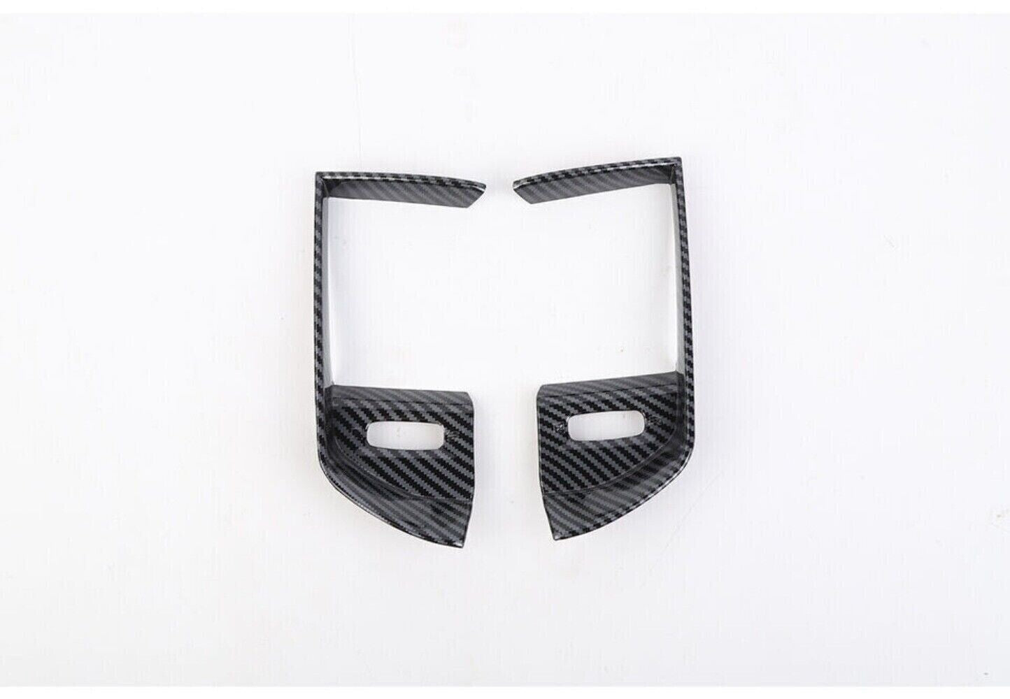 Carbon Fiber Console Air Condition Vent Cover Trim for Dodge for Ram 1500 2019-2023. n
