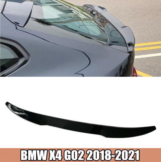 Glossy black ABS Car Rear Tail Trunk Spoiler Wing Lip For X4 2019-2024 B n