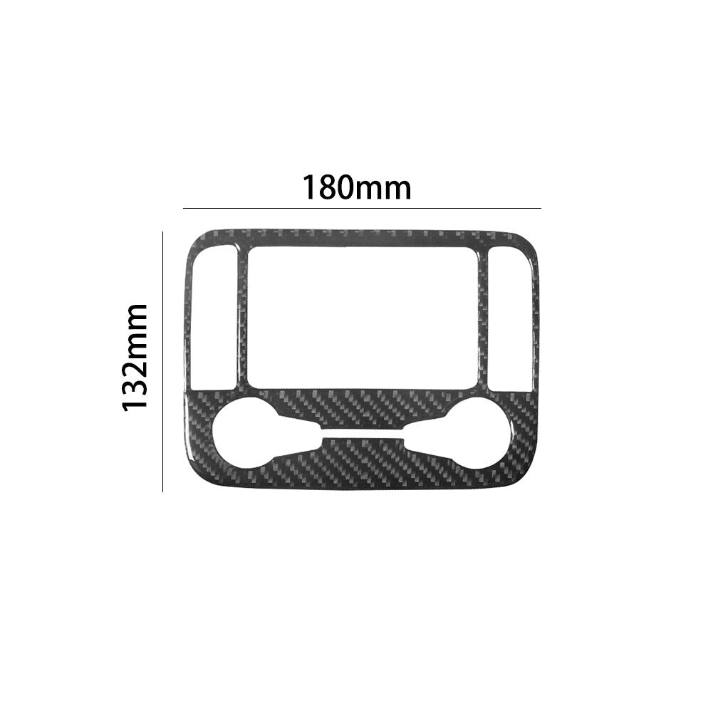 Red for Mercedes R-Class 2009-2012 Rear Central Air Vent Trim Cover Carbon Fiber v
