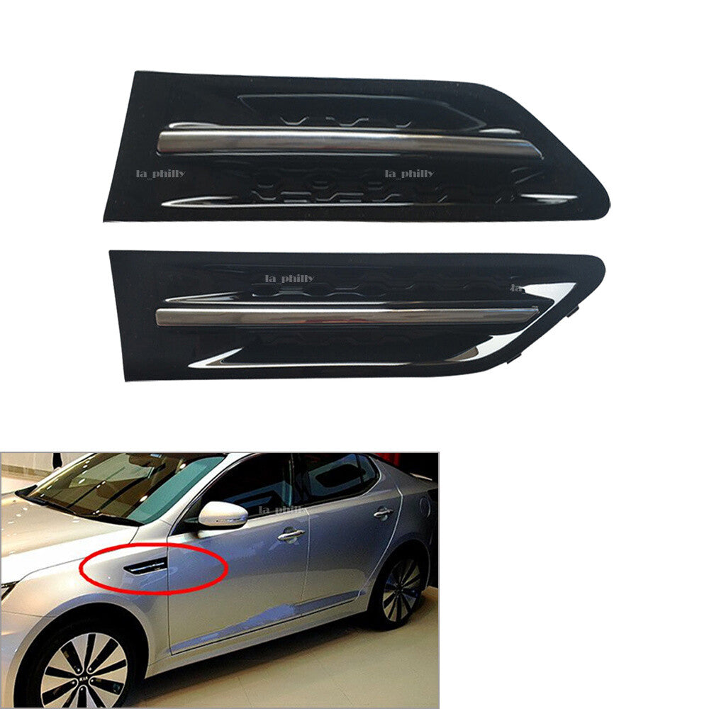 2PCS Chrome Fender Insert Garnish Grille Left  Right Fits for Kia Optima for K5 2011-15