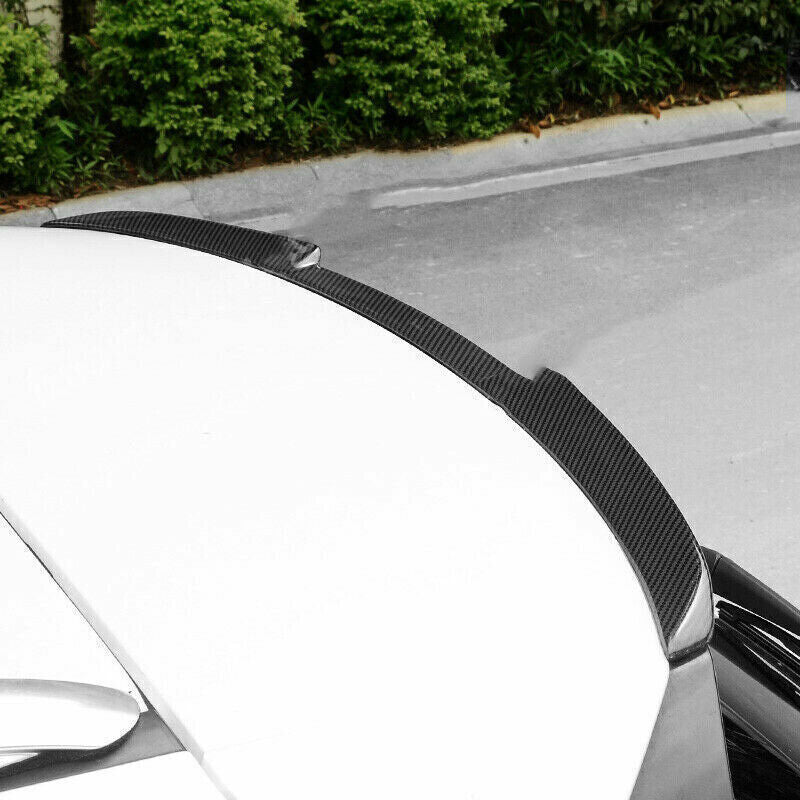 for LEXUS NX200 200t 300h 2015-21 Carbon Fiber Rear Trunk Wing Spoiler Lip Trim n