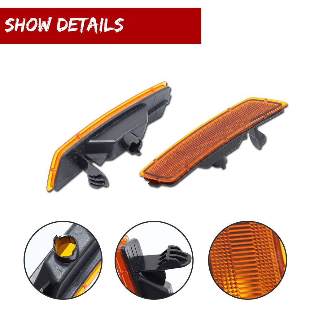 Amber Front Side Marker Light Housing Kit for for VW 18-up for Tiguan , 2012-2019 Beetle - v