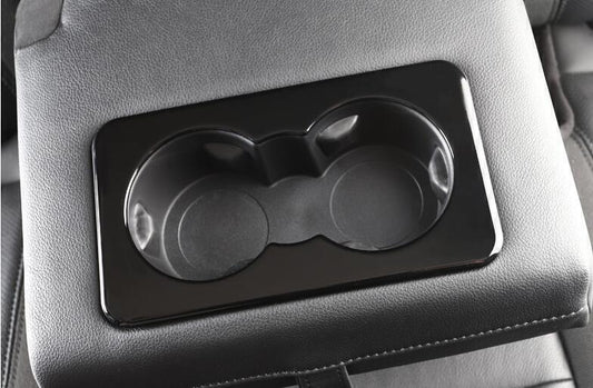 for Land Rover for Defender 20-23 Glossy Black Rear Armrest Water Cup Holder Panel B n