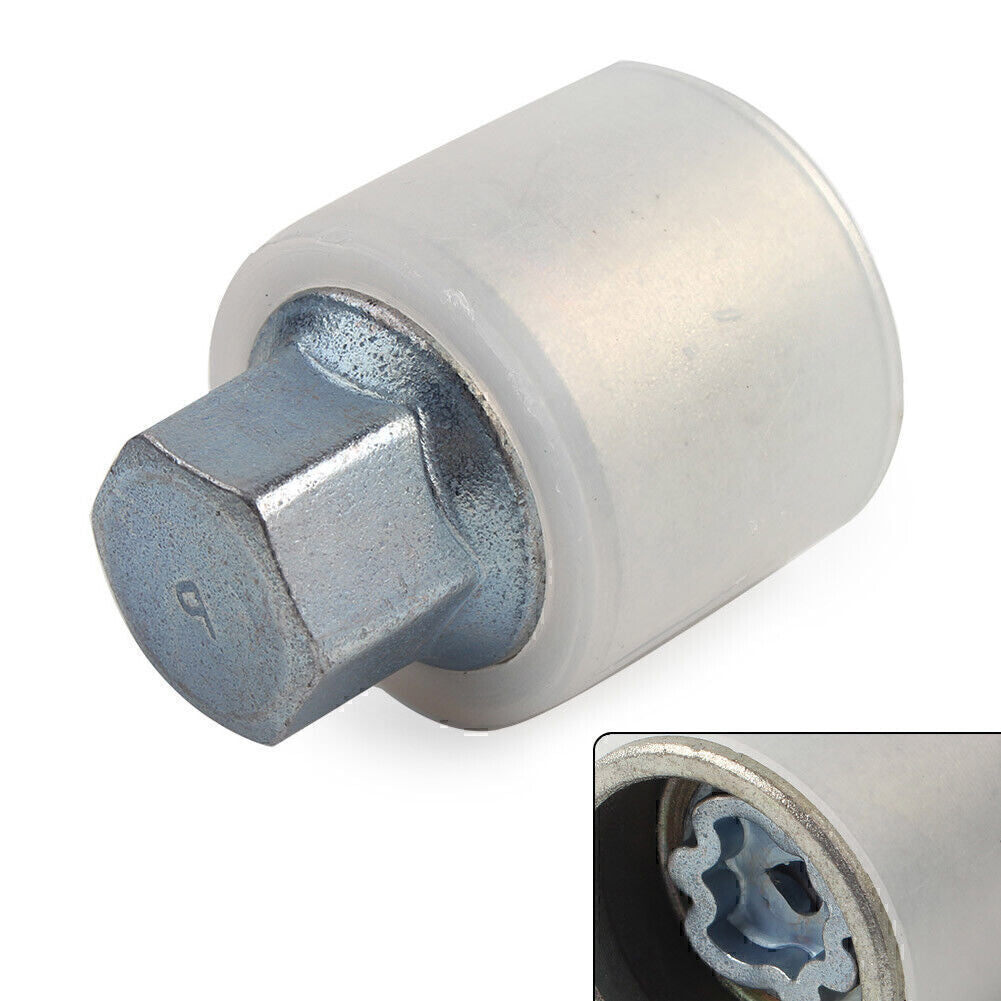 1x Locking Wheel Nut Key Bolt Letter P for Audi Chrome-molybdenum Steel Car Q