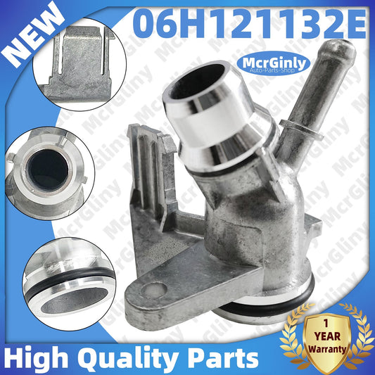 Aluminum alloy engine coolant hose flange suitable for A4, A5, A6, Q5 #06H121132H 06H121132E- n