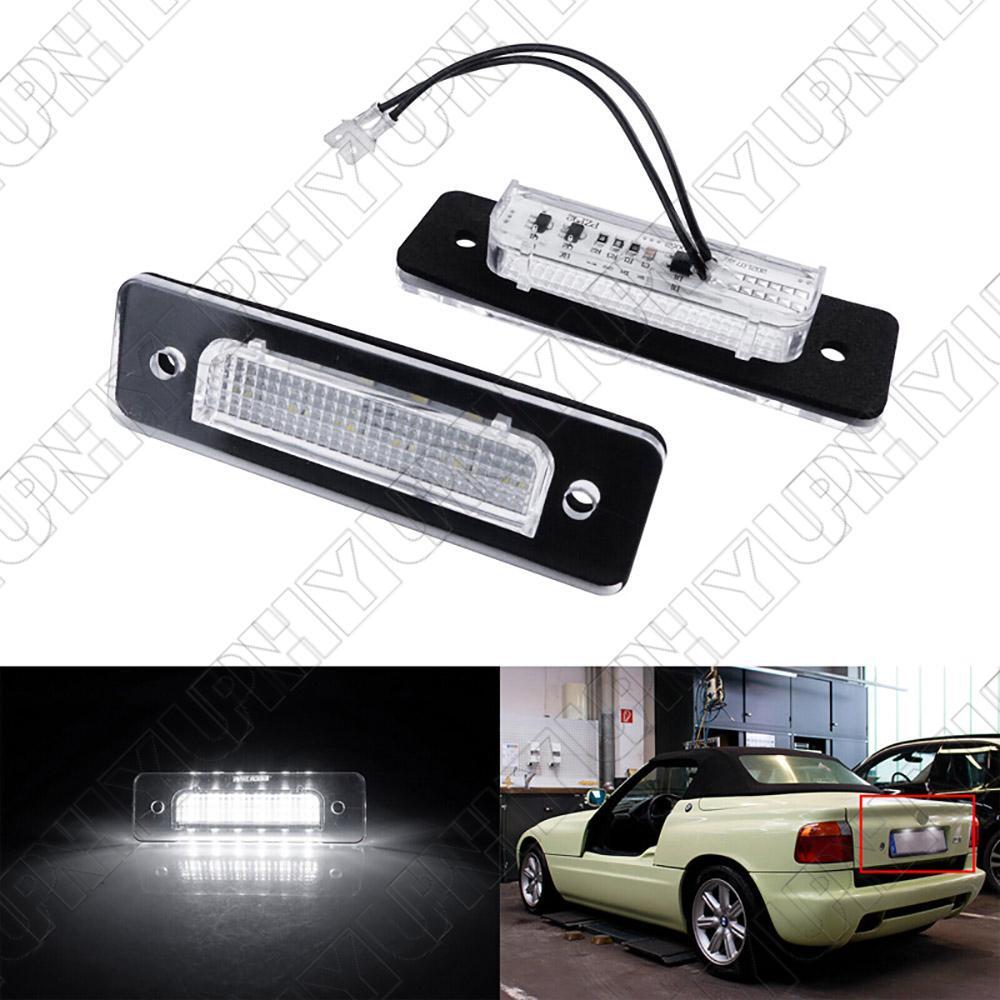 2 Pcs LED License Plate Light for BMW 3er E30 5er E12 E28 6er E24 7er E23 M1 E26 Q
