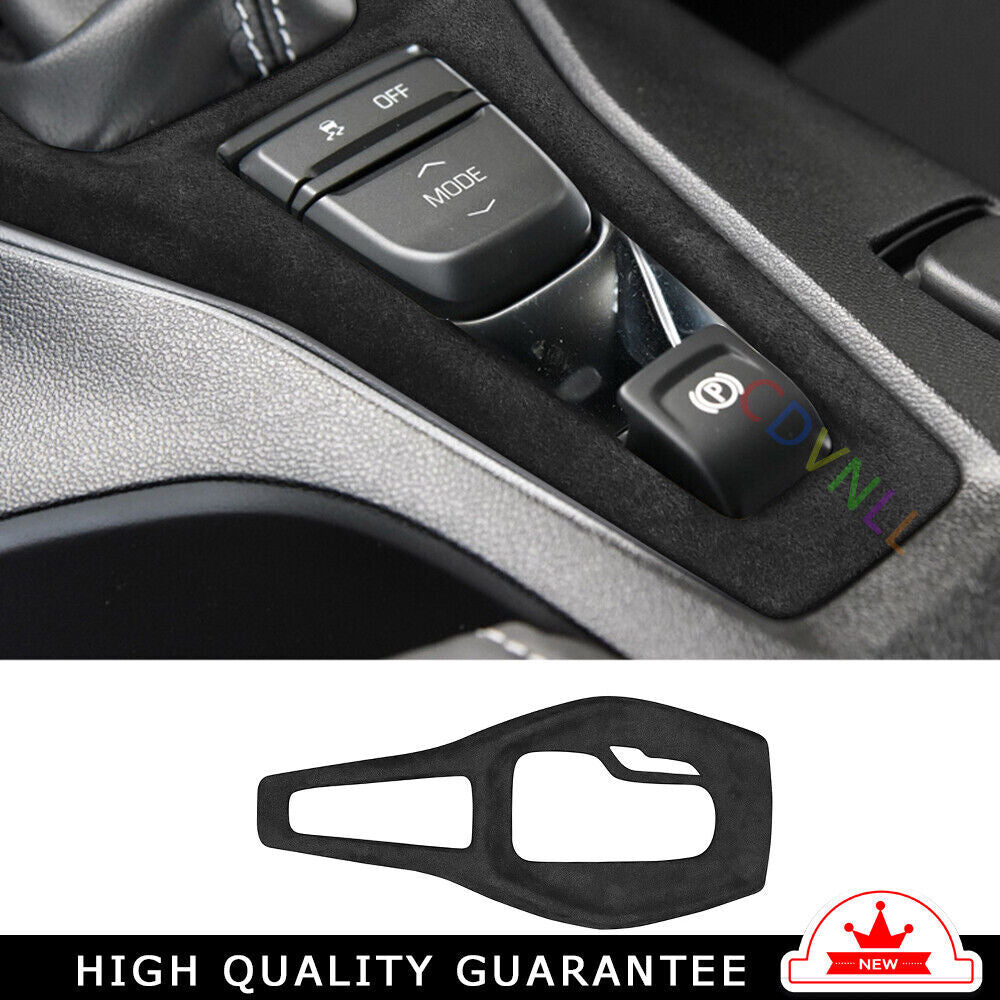 Car Middle Console Gear Shift Panel Trim for Chevrolet Camaro 2016-20 Gray Suede