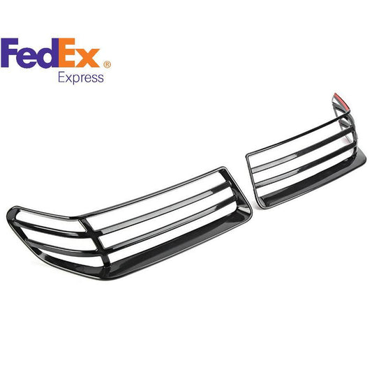 Car Black-Front Wheel Eyebrow Lamp Cover Trim for Jeep for Wrangler JL,JT 2018-2022