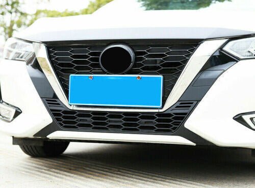 for Nissan Sentra 2020-23 Matte Black Front Lower Bumper Honeycomb Grill Grille