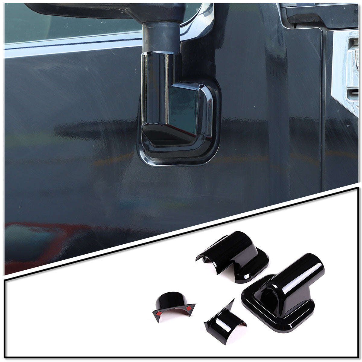4pcs for Chrysler 300 2015-21 Carbon Fiber Window Switch Interior Cover Trim- v