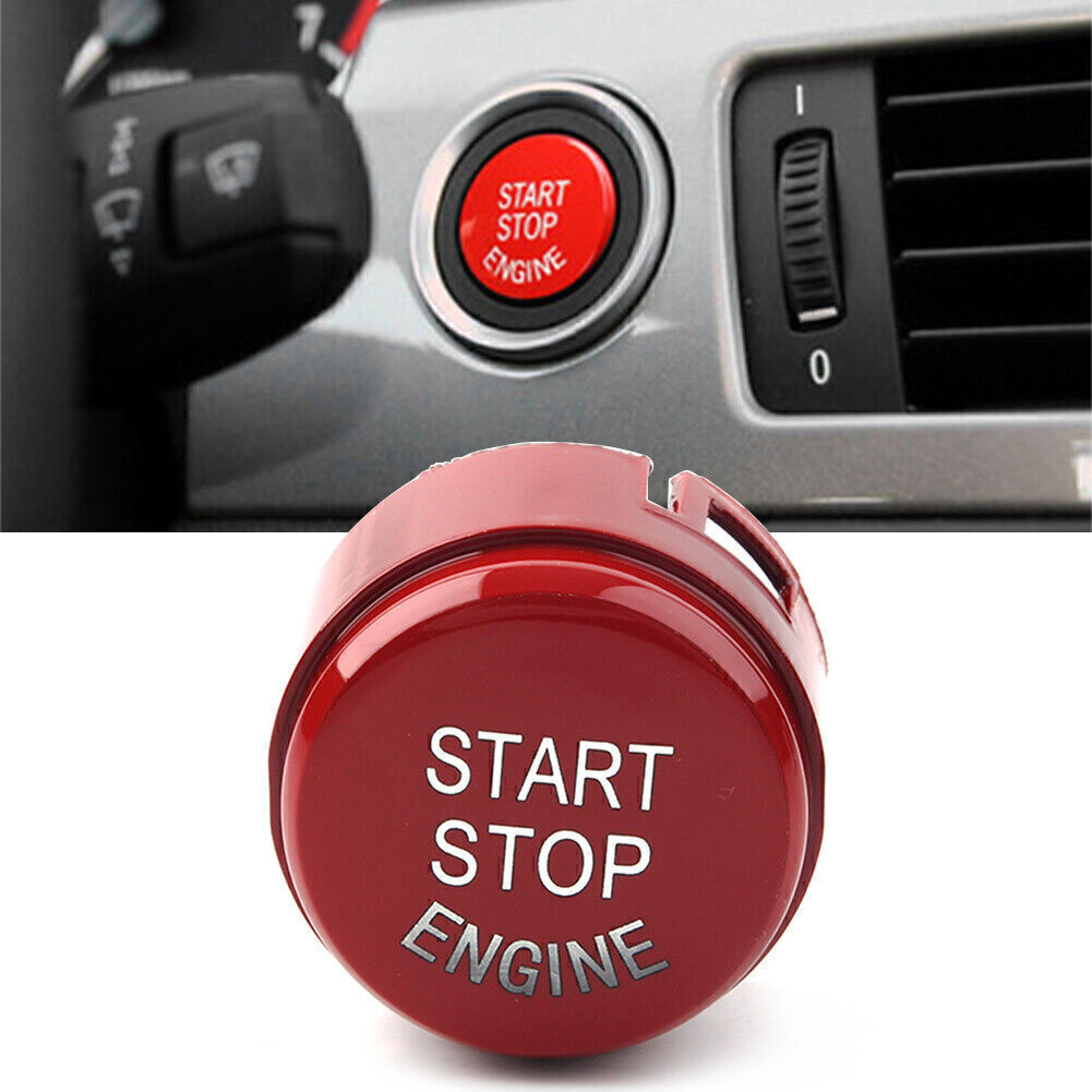 Engine Start Stop Switch Button Cover Without OFF Fit for BMW F10 F15 F16 F22 Red