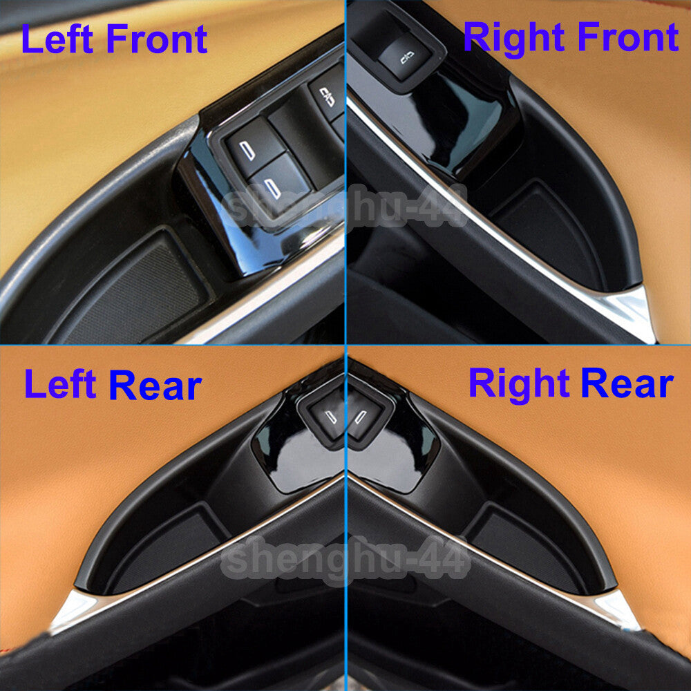 For GM for Chevy 2016-2018 Malibu Interior-Front and Rear Door-Switch Bezel Cap Set