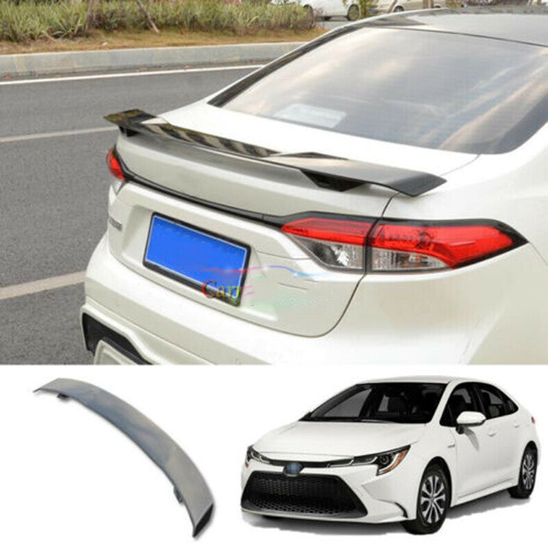 for Toyota for Corolla Sedan 2019-2022 Black Rear Trunk Spoiler Splitter Wing Lip