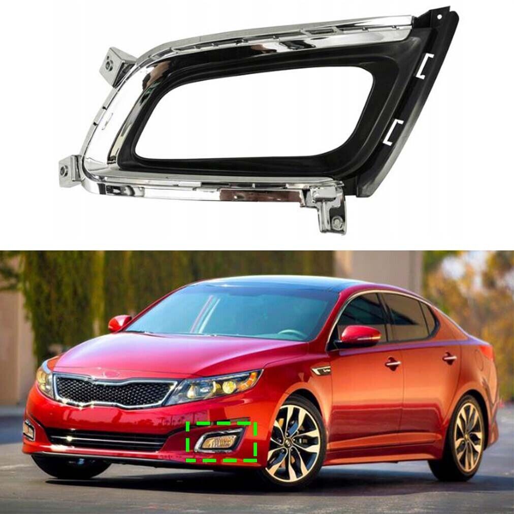 for Kia Optima K5 2014-2015 Left Side Front Bumper Fog Lamp Cover With Plating
