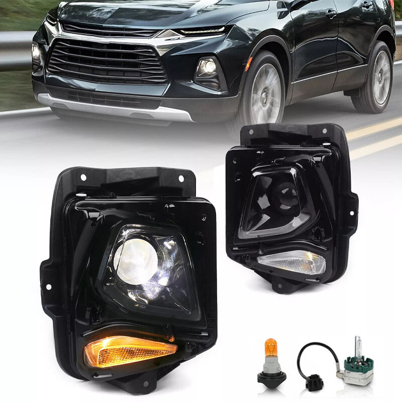 Left Right HID/Xenon Headlights For 2019-21-2022 for Chevy Blazer HeadLamps Assembly