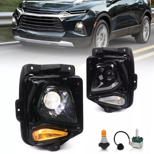 Left Right HID/Xenon Headlights For 2019-21-2022 for Chevy Blazer HeadLamps Assembly