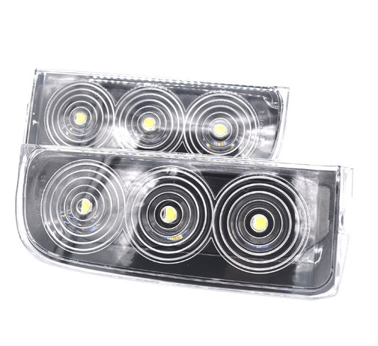 2x White Led Reflector Reverse Backup Light for Range Rover Vogue L322 04-12 v