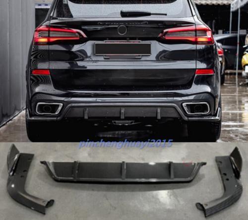 ABS carbon fiber rear diffuser bumper lip 3-piece set suitable for 2019-2022 for BMW X5 G05