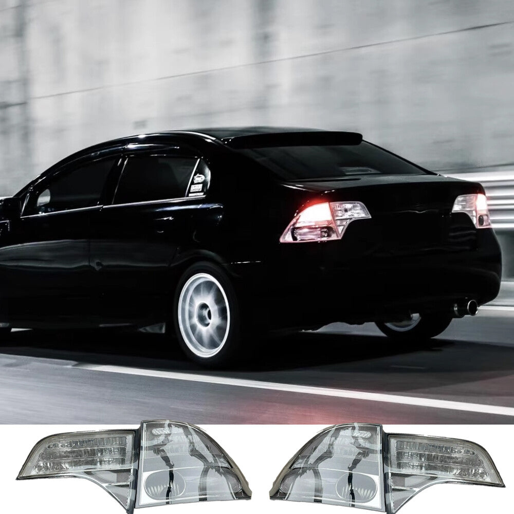 Crystal clear lens brake light turn signal cover for Civic sedan 4DR 06-11