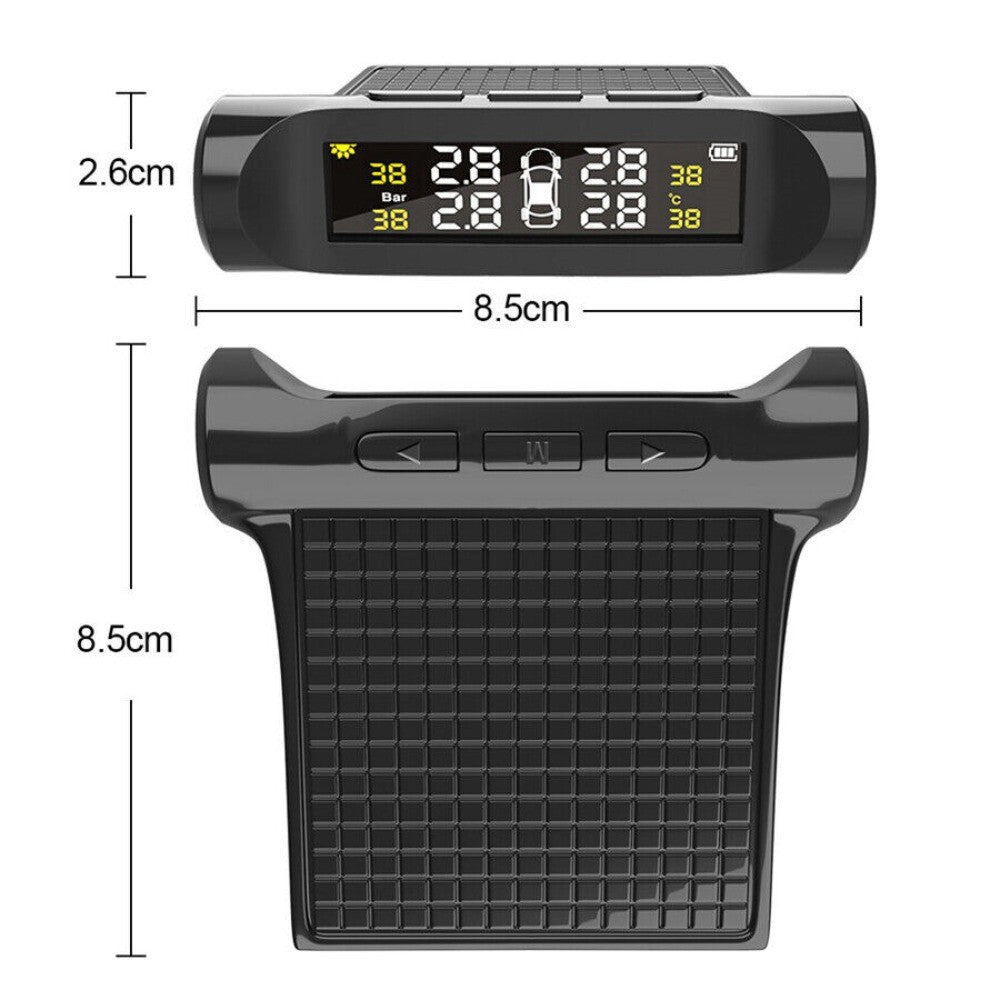 Real-time Car TPMS Monitor Low Air Pressure/High Tire Pressure Alarm +Sensor New n