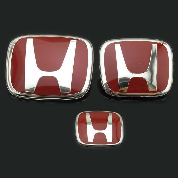 1 set of front and rear engraved wheels with red H badges suitable for 16-21 for Civic Si sedans
