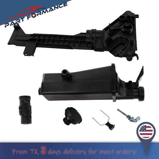 Coolant expansion tank + sensor + mounting plate bracket + thermostat for E46- v
