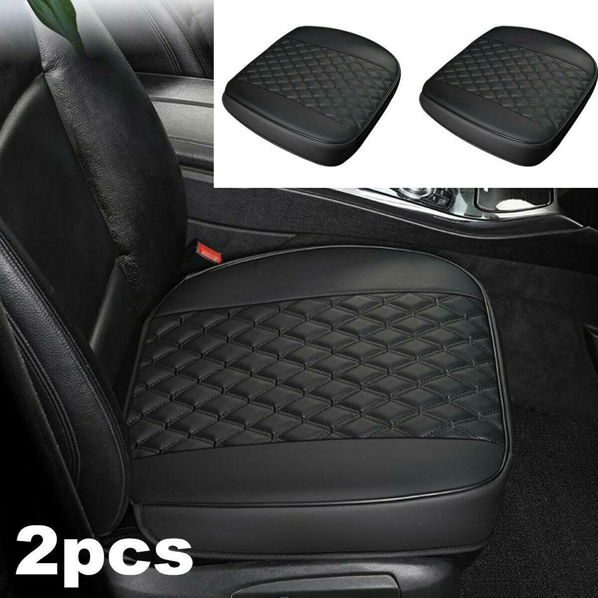 2-piece for seat set, front cover, polyurethane synthetic leather, full wraparound cushion, car accessories. n