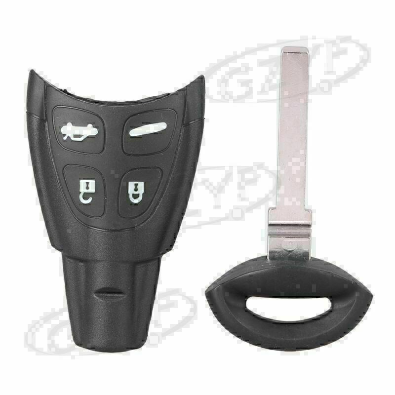 For 2003-2007 for SAAB SOFT 4 BUTTON REMOTE FOB Remote Key Fob SHELL/CASE+BLADE KIT