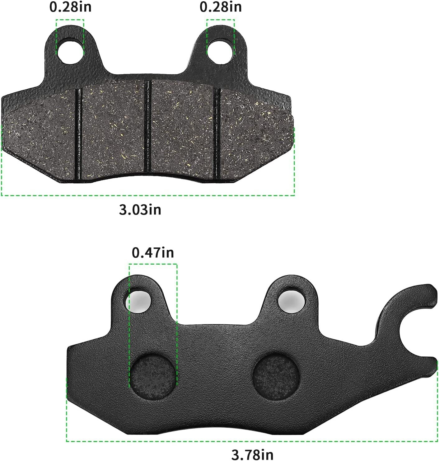 Brake Pads Front Rear for Yamaha Rhino 660 YXR660 4x4 700 700R YFM700