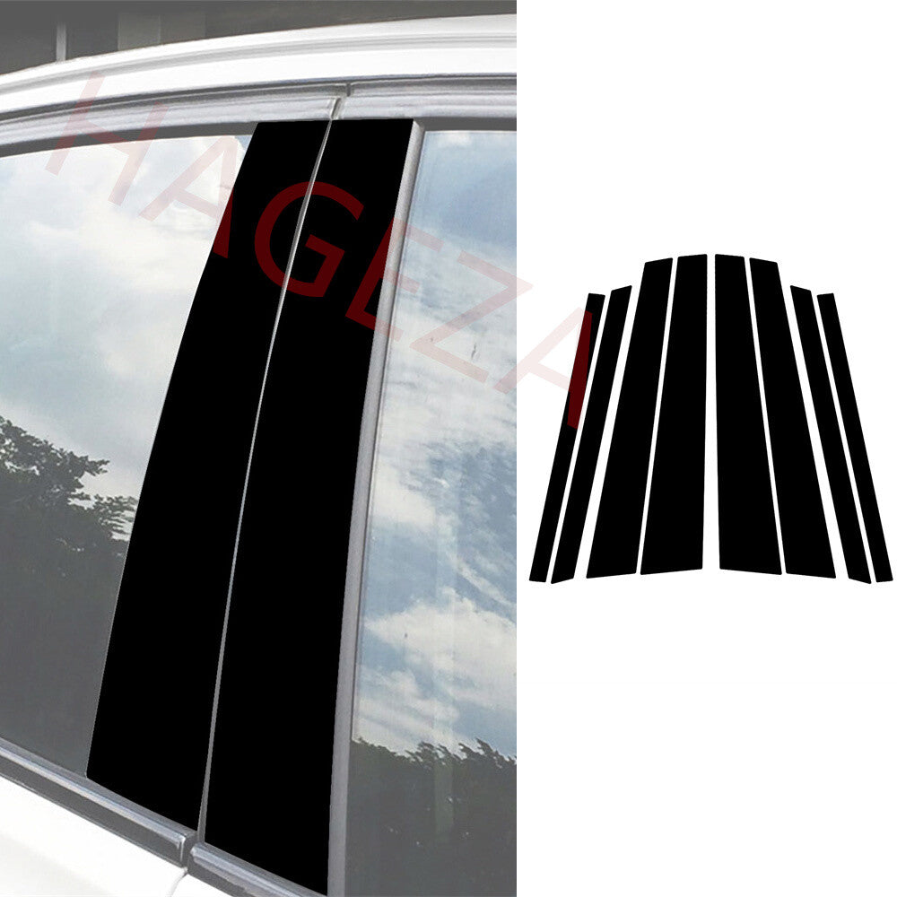 Gloss Black Window Pillar Posts Sticker Cover for BMW X5 E70 2008-13 Accessories