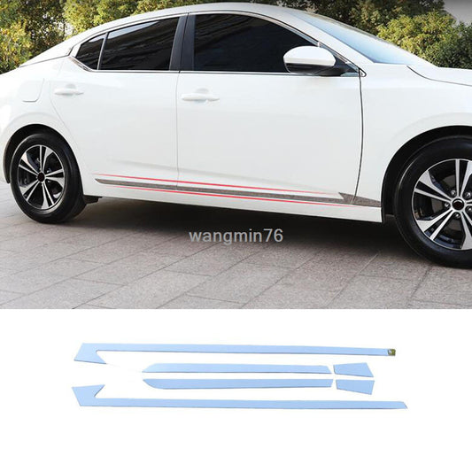 6Pcs for Nissan Sentra 2020-2022 Chrome Side Door Body Molding Strips Cover Trim