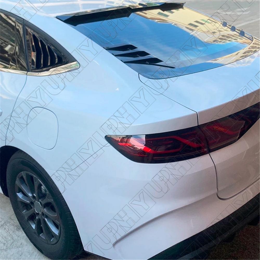 Carbon Fiber Look Car Rear Window Decoration Stickers Side Spoiler Splitter Trim Q