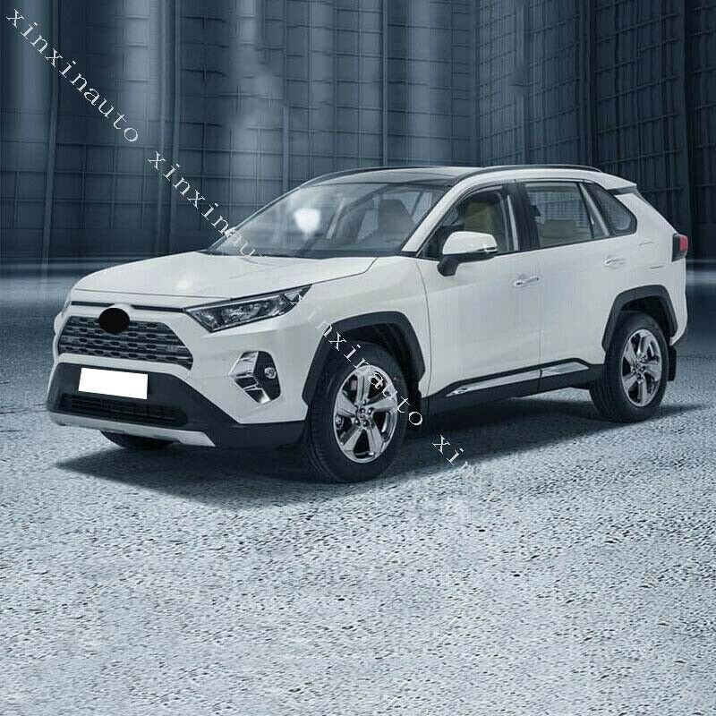4p for Toyota RAV4 2019-2024 Chrome Body Side Door Molding Line Cover Trim Decor