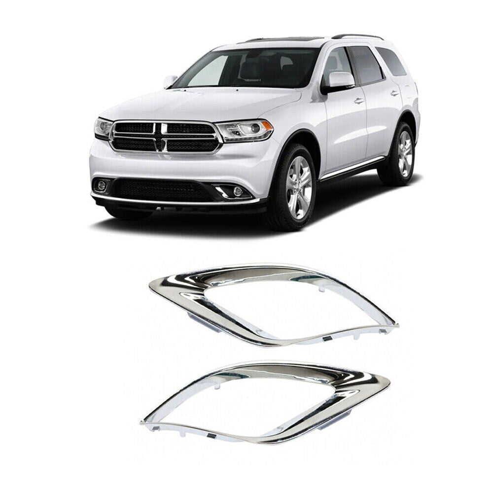 for Dodge Durango 2014-2020 Pair Side Front Bumper Fog Light Lamp Cover New n