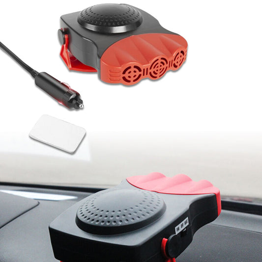 Portable Electric Car Heater Heating Fan12V 150W Defogger Defroster Demister Red Q