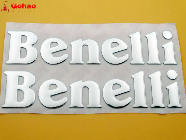Silver New 3D Fuel Tank Fairing Emblem Badge Decal for Benelli BN BJ TNT 300 600 Q