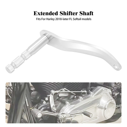 Extended Chrome Gear Shifter Shaft Rod Lever Arm for Harley Softail Fat Boy Slim
