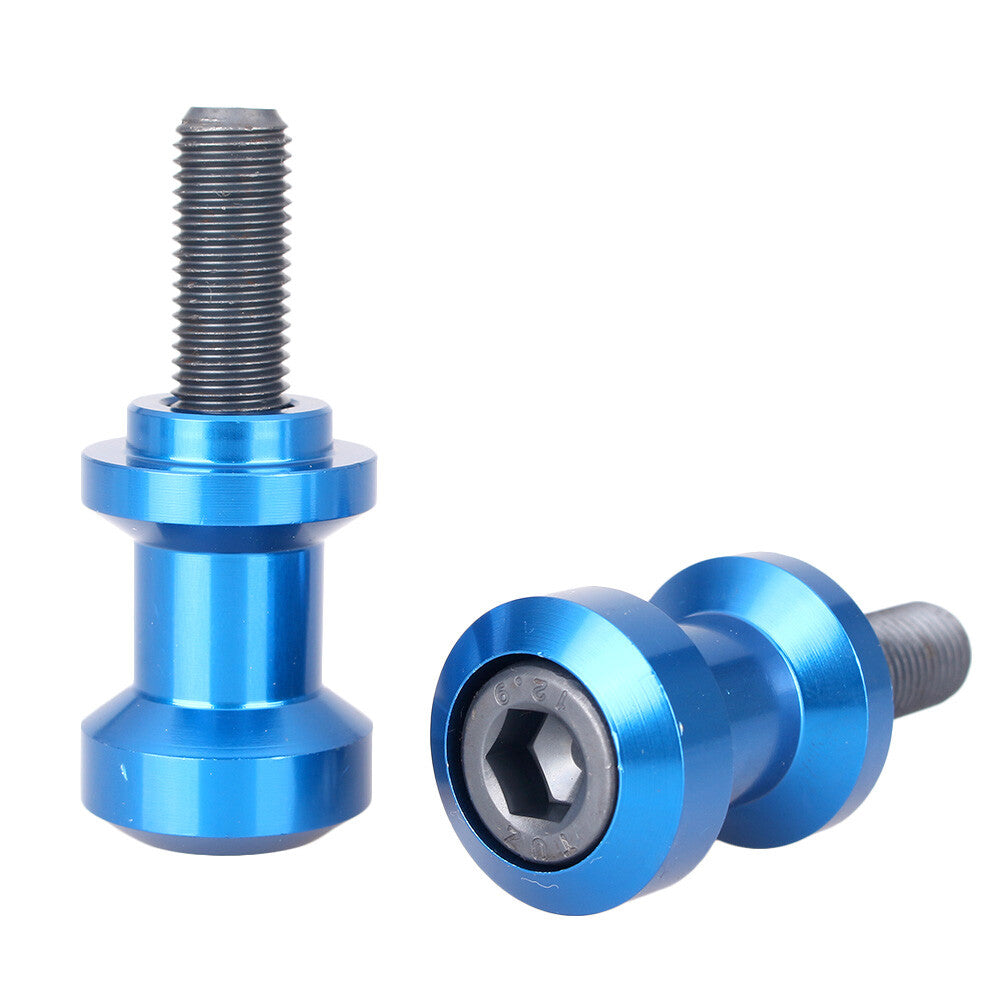 Pair 10mm Motor Swingarm Spools Sliders for KAWASAKI Z750S/R Z1000 ZX-6R ZX-10R