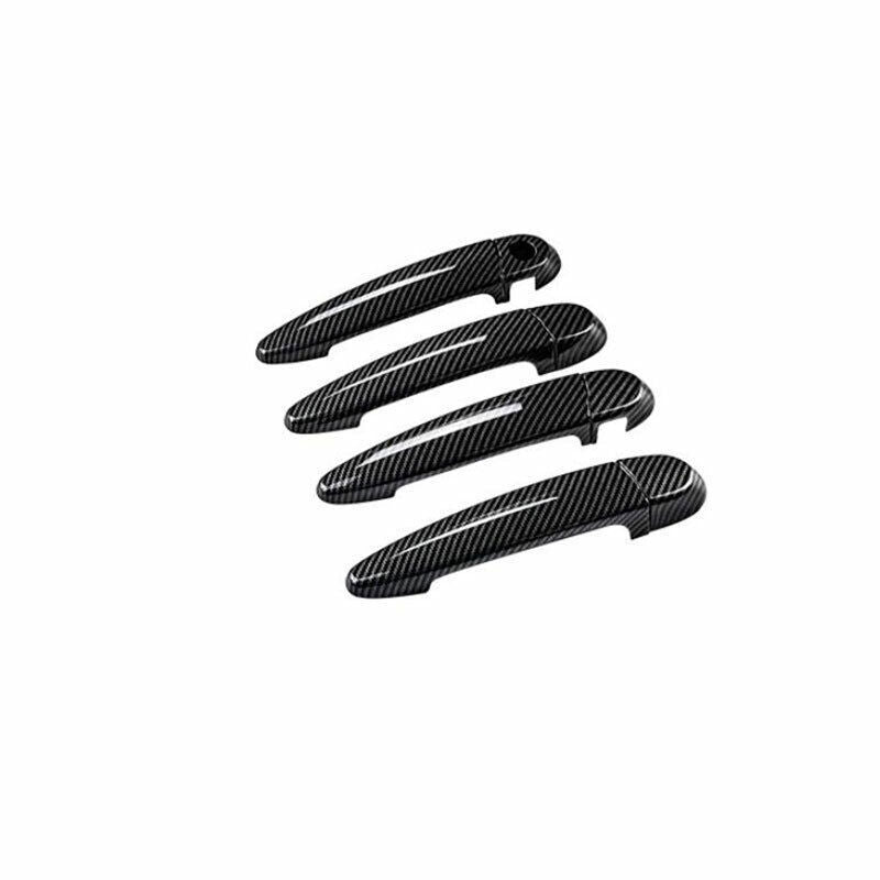for BMW X5 X6 2008-13 ABS Carbon Fiber Outside Door Handle Molding Cover Trim 8P