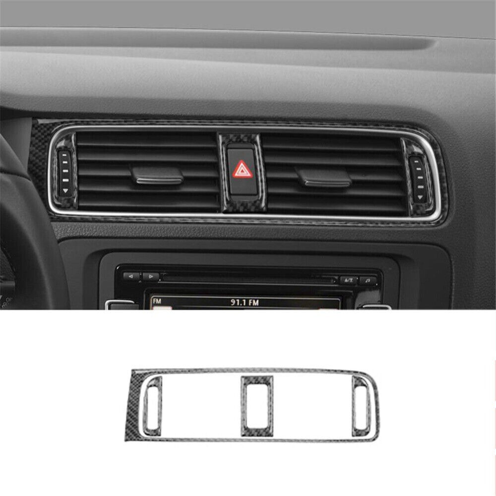 Carbon Fiber Center Air Vent Cover Trim for Jetta Sedan 2011-2014 New n